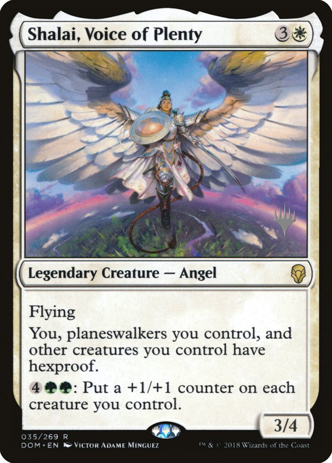 Shalai, Voice of Plenty [35p] [Promo Pack] [Dominaria Promos] [Non-Foil]