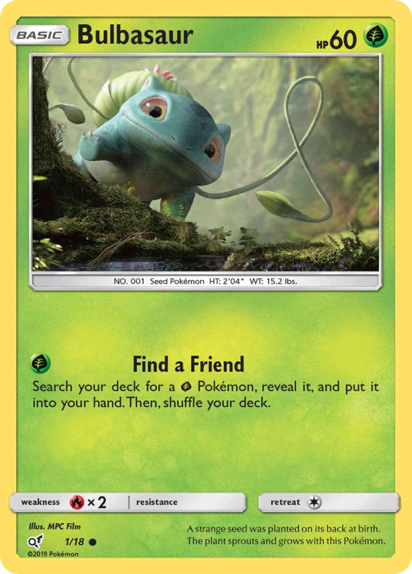 Bulbasaur - 1/18 - Common [det1-1] [Holo]