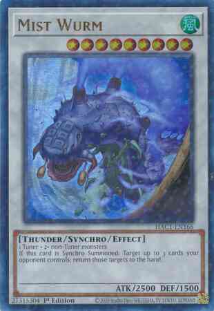 Mist Wurm - HAC1-EN166 - Duel Terminal Ultra Parallel Rare - 1st Edition