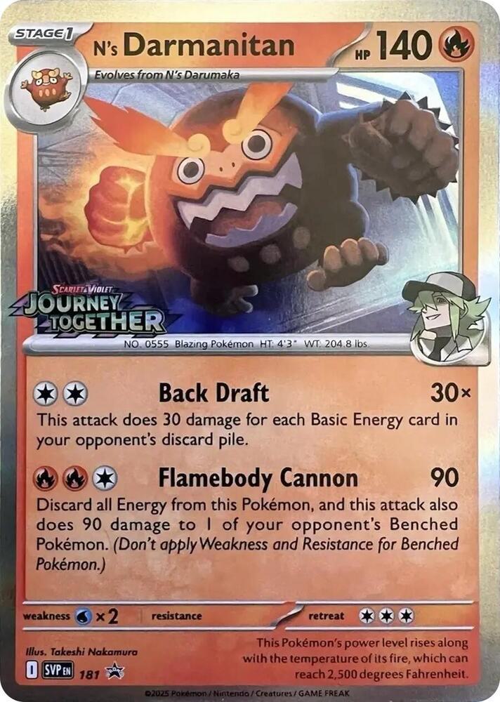N's Darmanitan - 181 - Promo [Prerelease] [svp-181] [Holo]