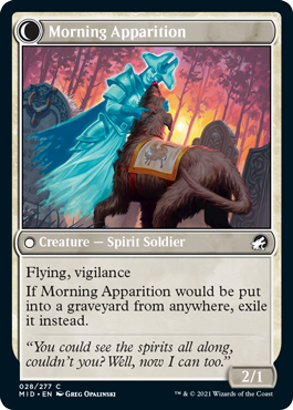 Mourning Patrol // Morning Apparition [28] [Innistrad: Midnight Hunt] [Non-Foil]