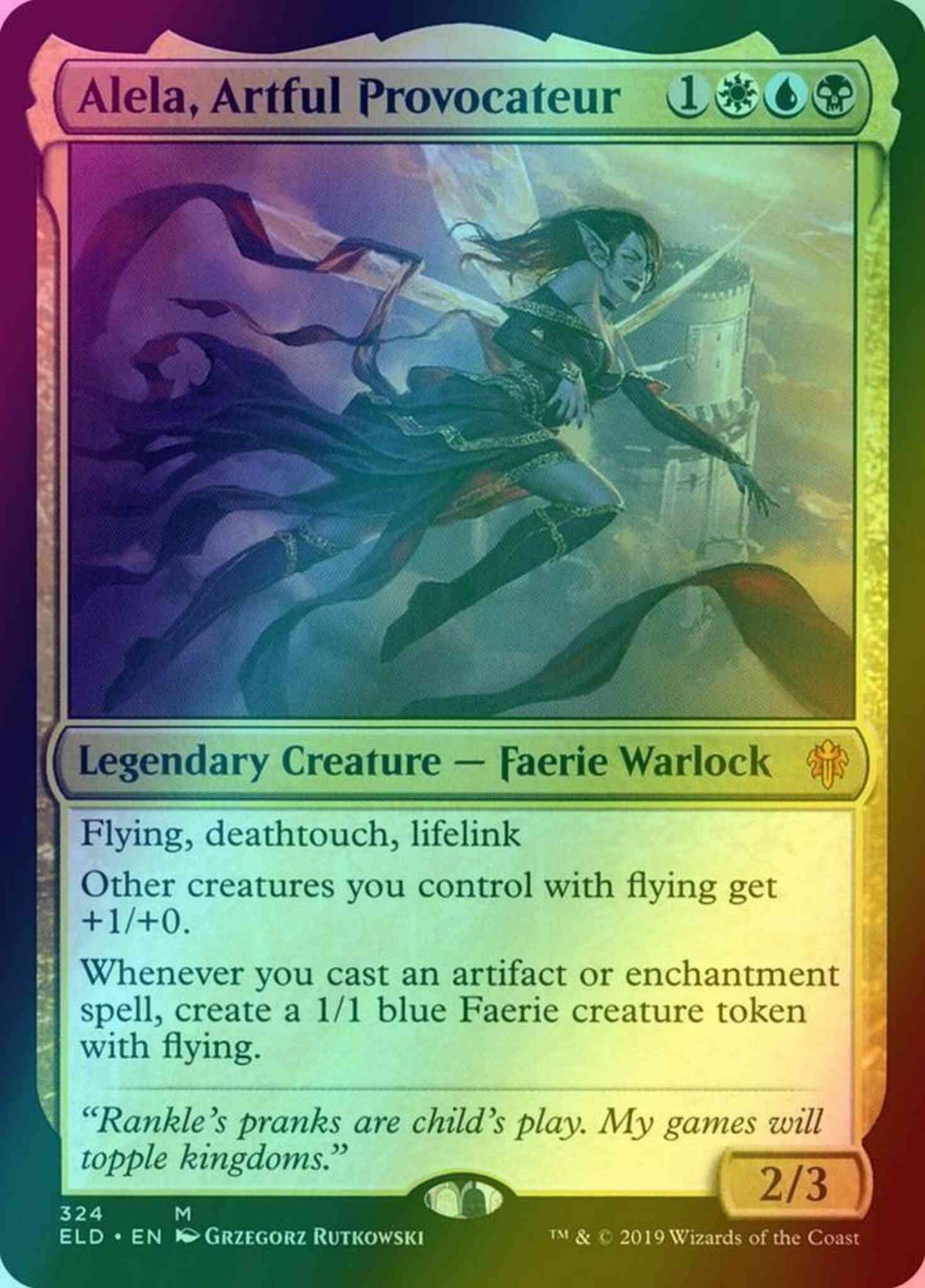 Alela, Artful Provocateur [324] [Throne of Eldraine] [Foil]