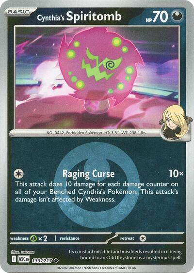 Cynthia's Spiritomb - Energy Symbol Pattern - 133/217 - Uncommon [me025-133] [Reverse Holo]