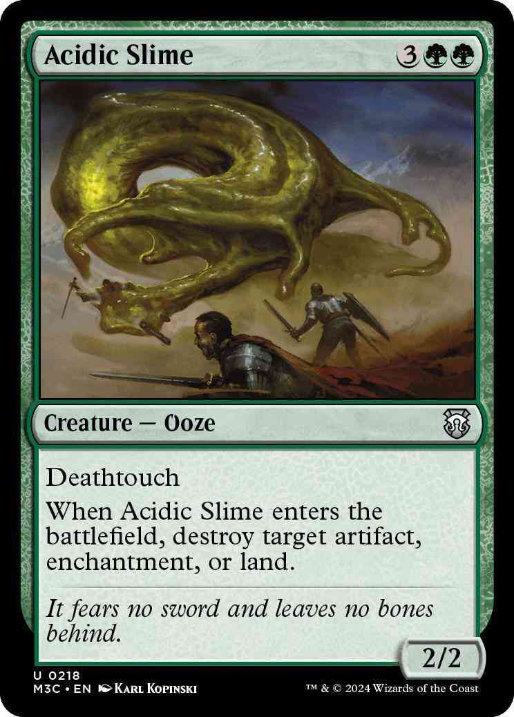 Acidic Slime [218] [Modern Horizons 3: Commander] [Non-Foil]