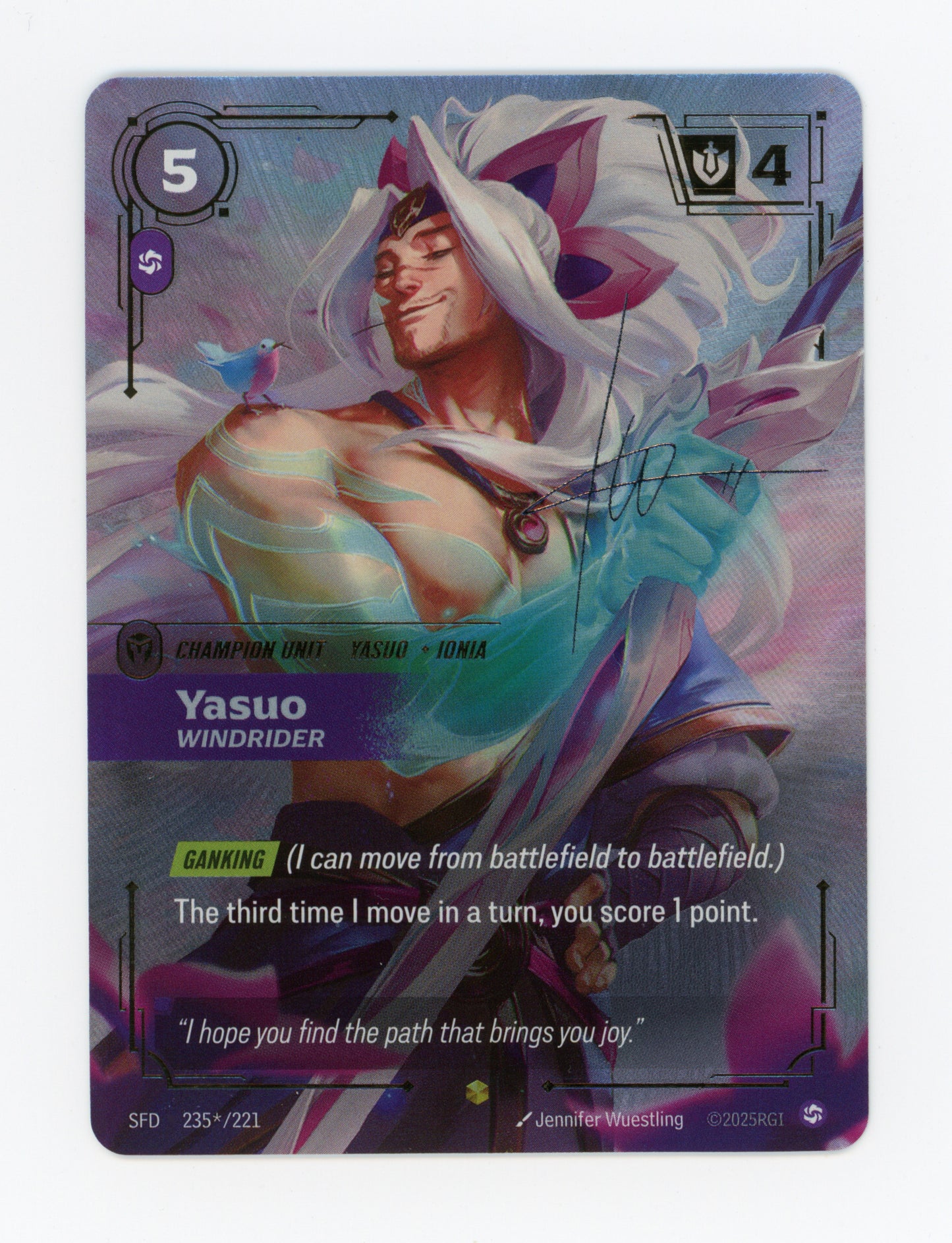 Yasuo, Windrider — Signature|Foil — ID 19925