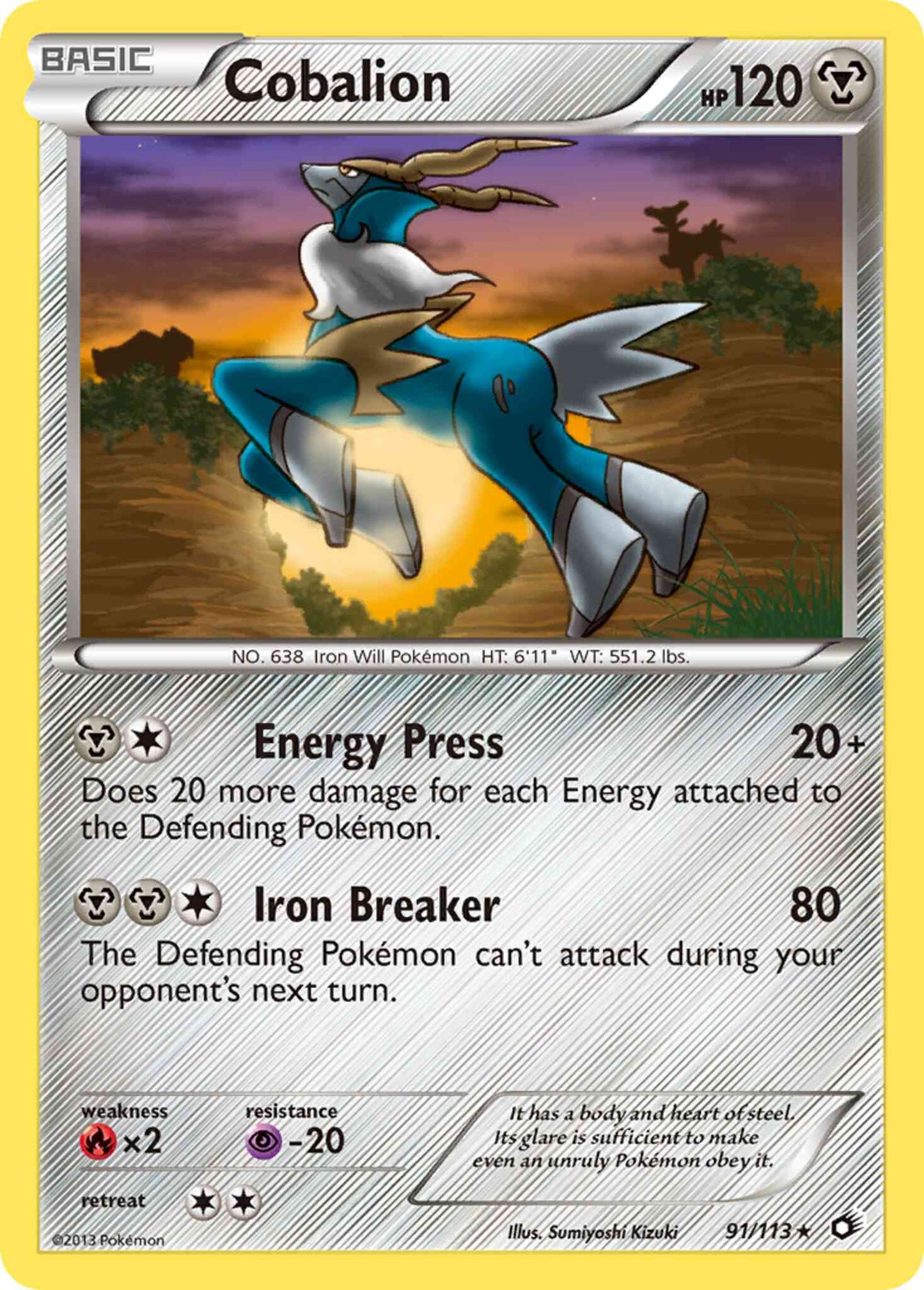 Cobalion - 91/113 - Rare Holo [bw11-91] [Holo]