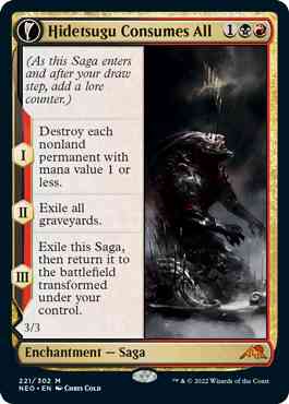 Hidetsugu Consumes All // Vessel of the All-Consuming [221] [Kamigawa: Neon Dynasty] [Non-Foil]