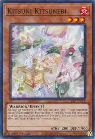 Kitsuni Kitsunebi - CYAC-EN028 - Common - 1st Edition