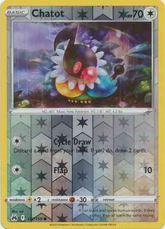 Chatot - 112/159 - Common [swsh125-112] [Reverse Holo]