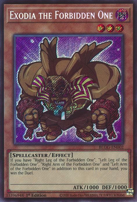 Exodia the Forbidden One - BLGG-EN002 - Secret Rare - 1st Edition