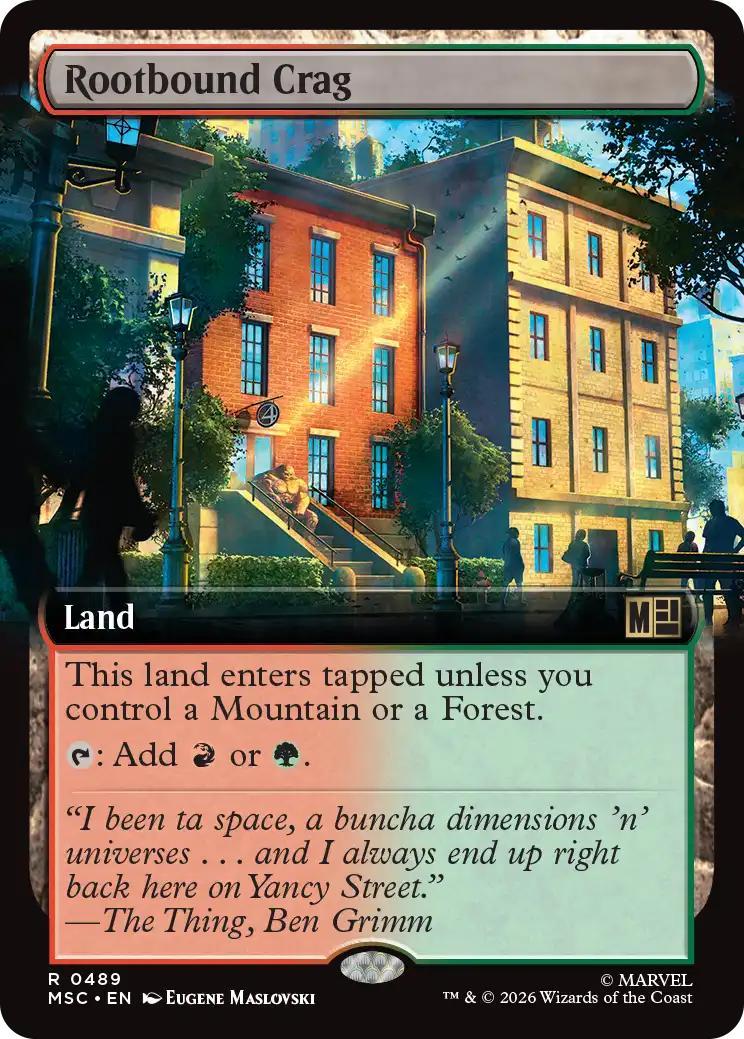 Rootbound Crag [489] [Extended Art] [Marvel Super Heroes: Commander] [Non-Foil]