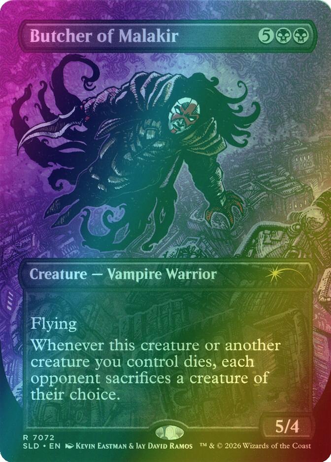 Butcher of Malakir [7072] [Borderless] [Kevin Eastman] [Secret Lair Drop] [Foil]