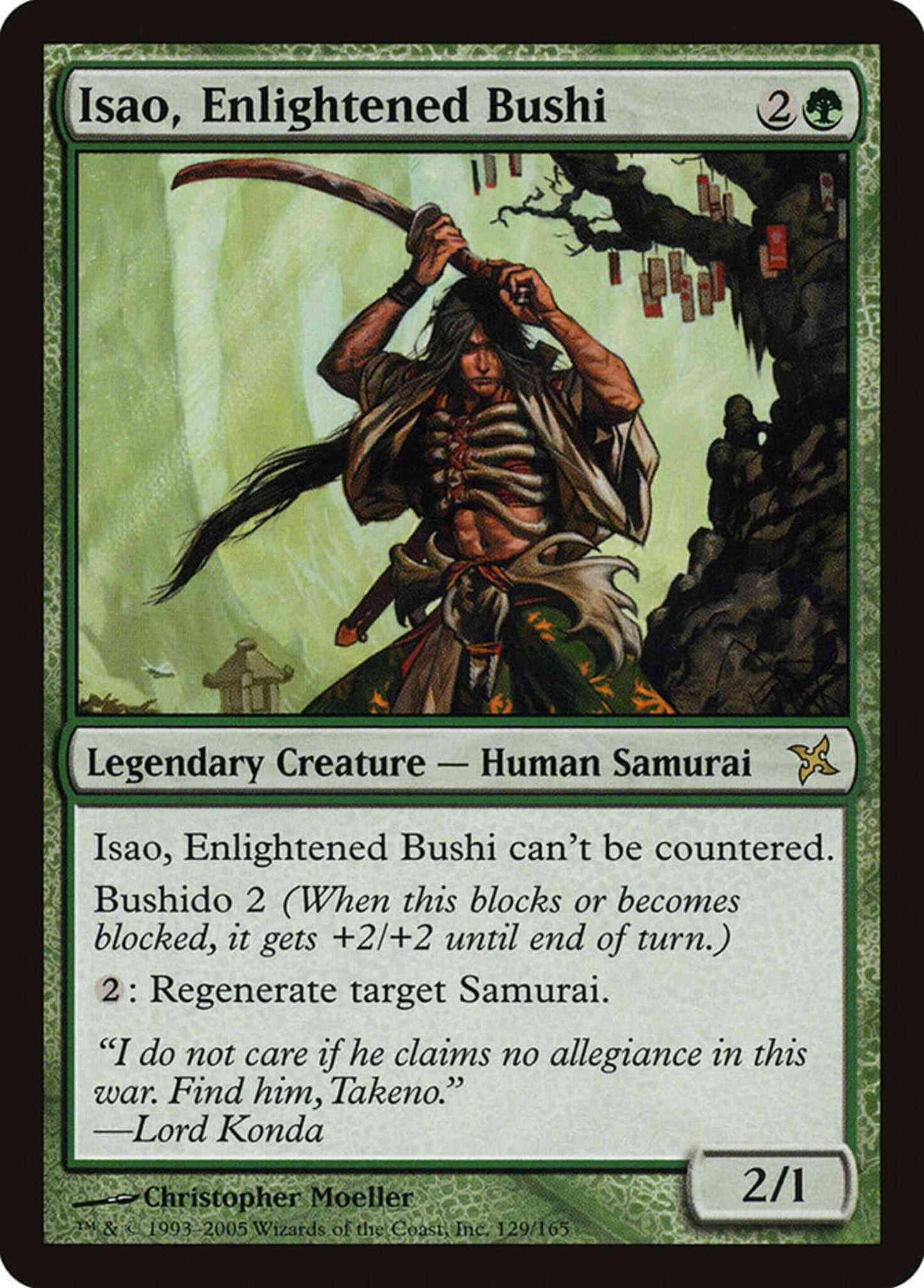 Isao, Enlightened Bushi [129] [Betrayers of Kamigawa] [Non-Foil]
