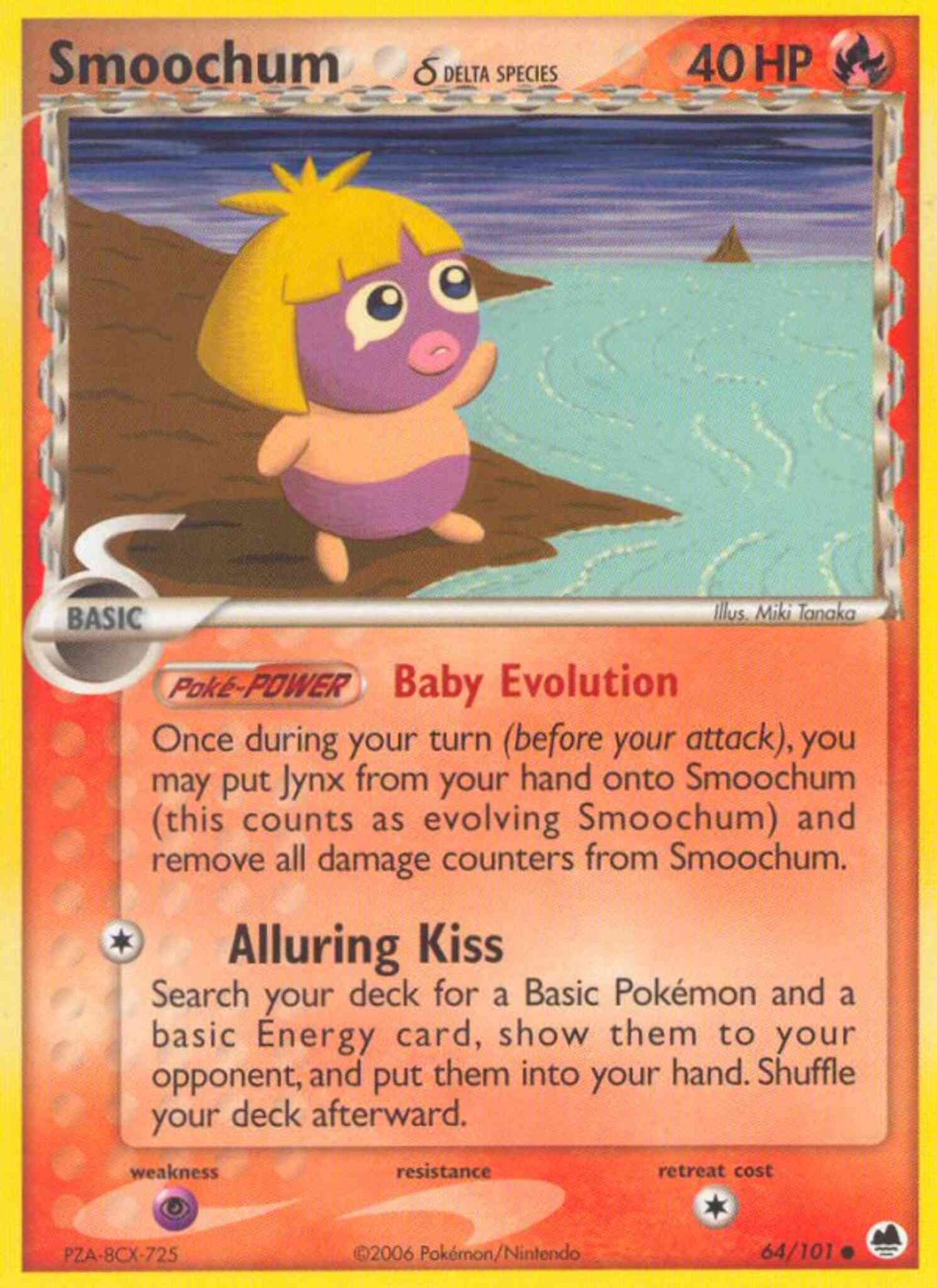 Smoochum δ - 64/101 - Common [ex15-64] [Reverse Holo]