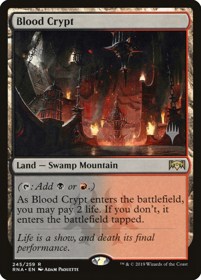 Blood Crypt [245p] [Promo Pack] [Ravnica Allegiance Promos] [Foil]