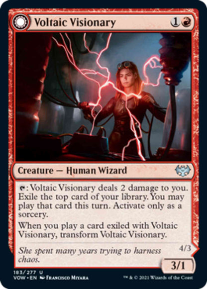 Voltaic Visionary // Volt-Charged Berserker [183] [Innistrad: Crimson Vow] [Non-Foil]