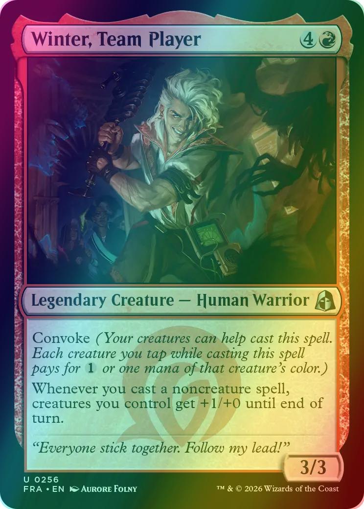 Winter, Team Player [256] [Echoed Pairs] [Reality Fracture] [Foil]