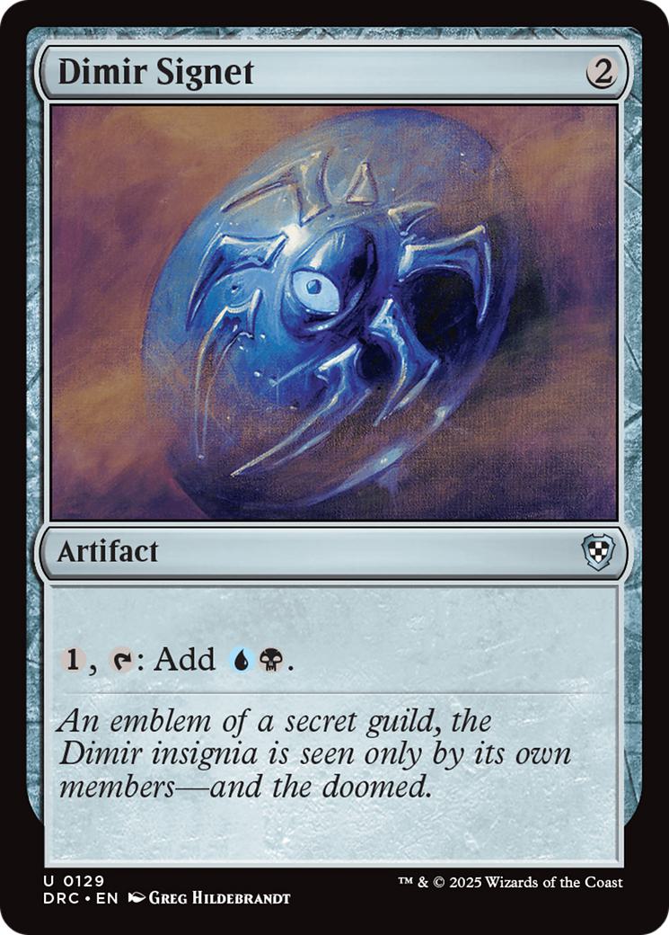 Dimir Signet [129] [Aetherdrift: Commander] [Non-Foil]
