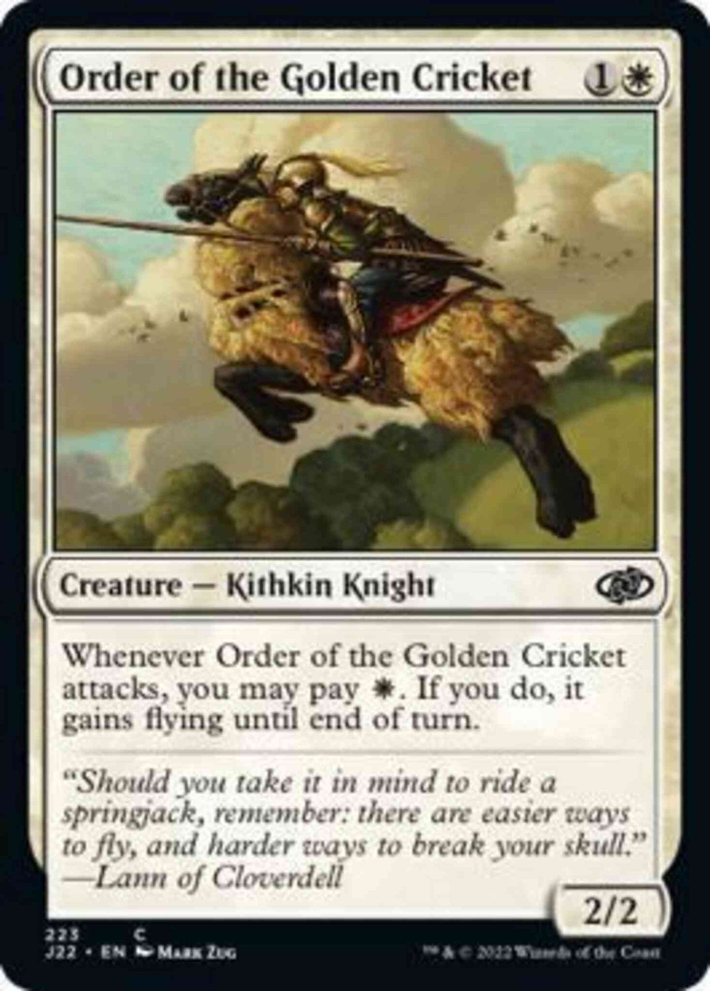 Order of the Golden Cricket [223] [Jumpstart 2022] [Non-Foil]