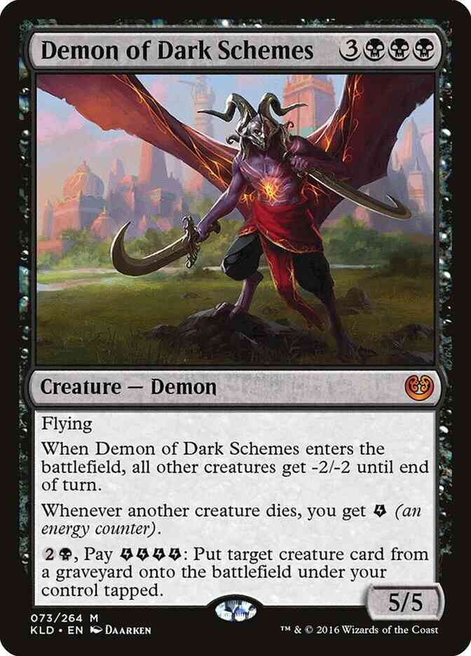Demon of Dark Schemes [73] [Kaladesh] [Non-Foil]
