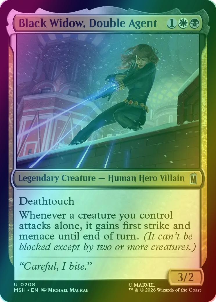 Black Widow, Double Agent [208] [Marvel Super Heroes] [Foil]