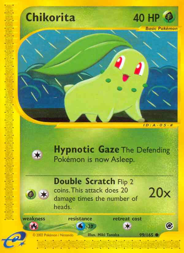 Chikorita - 99/165 - Common [ecard1-99] [Reverse Holo]