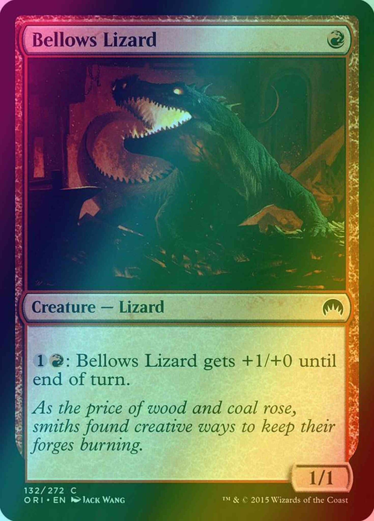Bellows Lizard [132] [Magic Origins] [Foil]