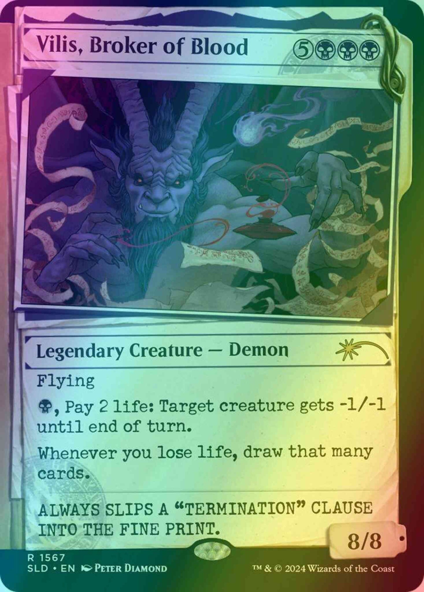Vilis, Broker of Blood [1567] [Dossier Showcase] [Showcase: MKM] [Secret Lair Drop] [Foil]
