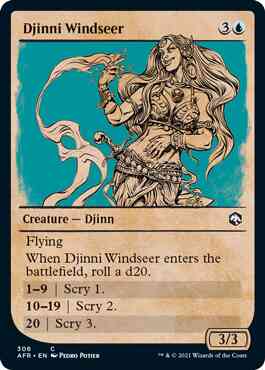 Djinni Windseer [306] [Rulebook Showcase] [Adventures in the Forgotten Realms] [Non-Foil]