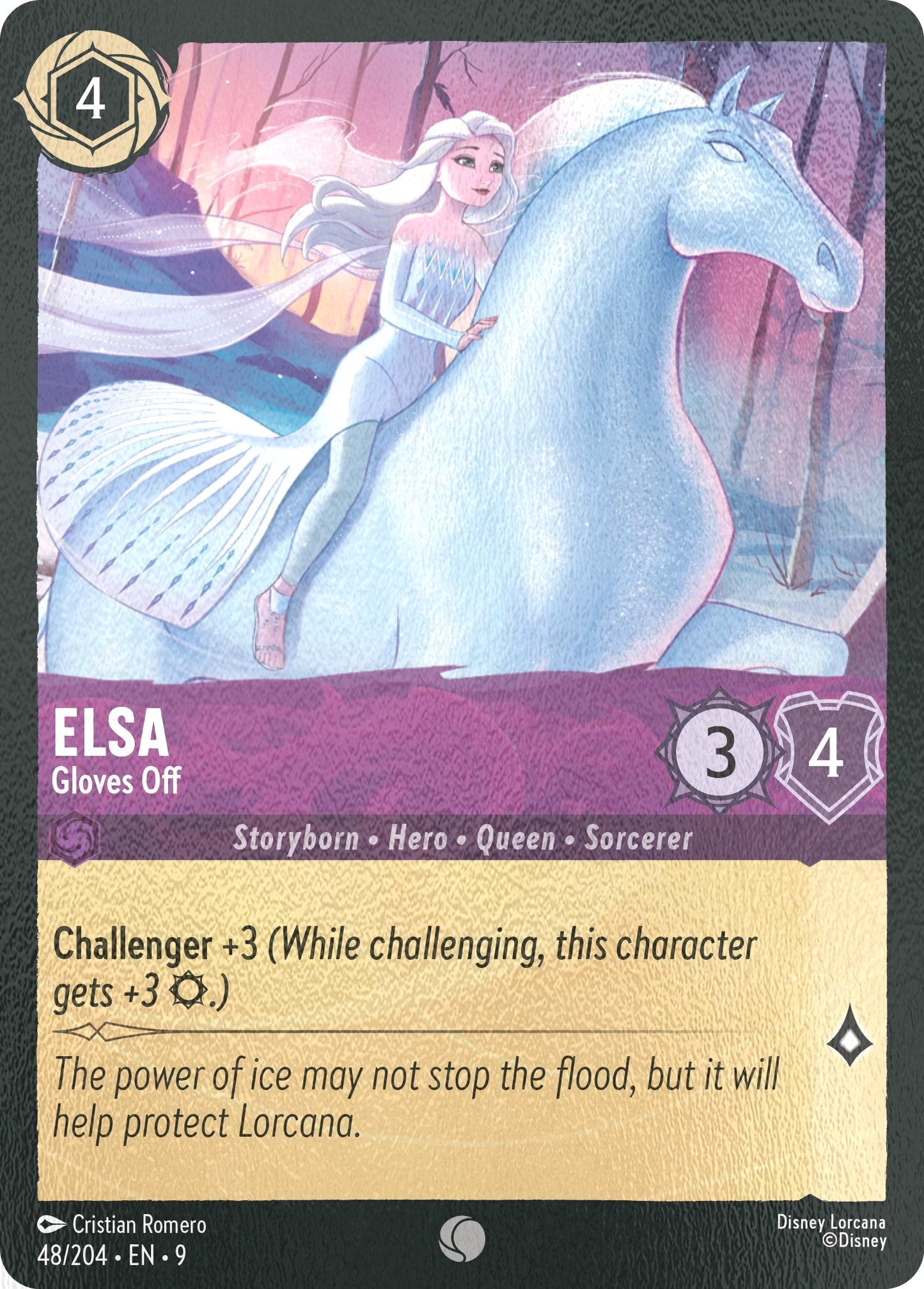 Elsa - Gloves Off - 48/204 [Fabled] [Cold Foil]