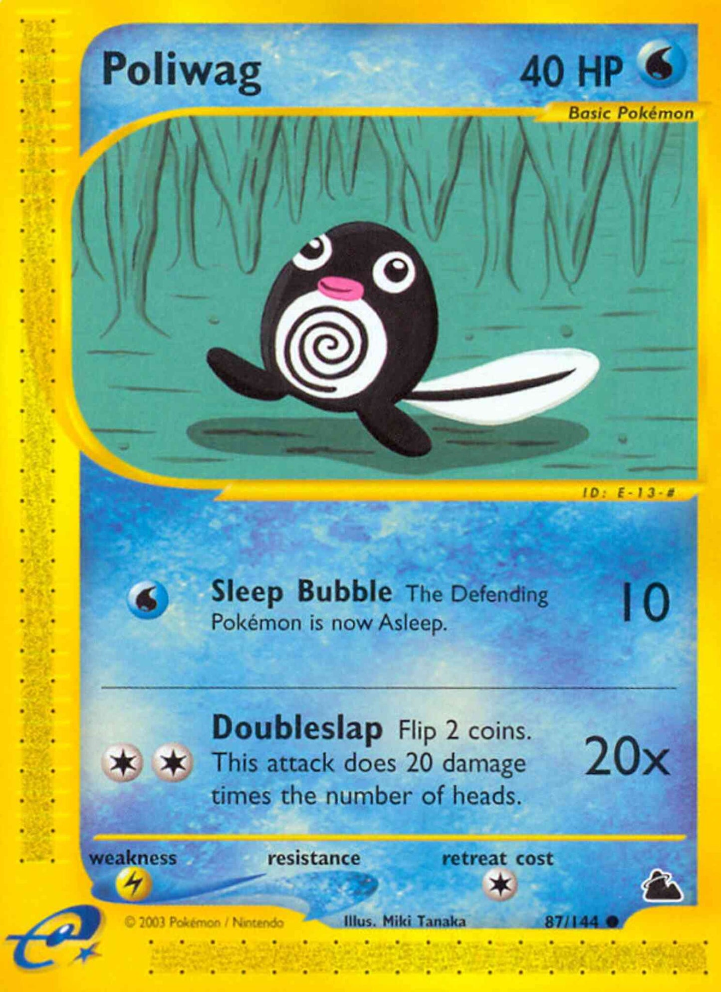 Poliwag - 87/144 - Common [ecard3-87] [Reverse Holo]