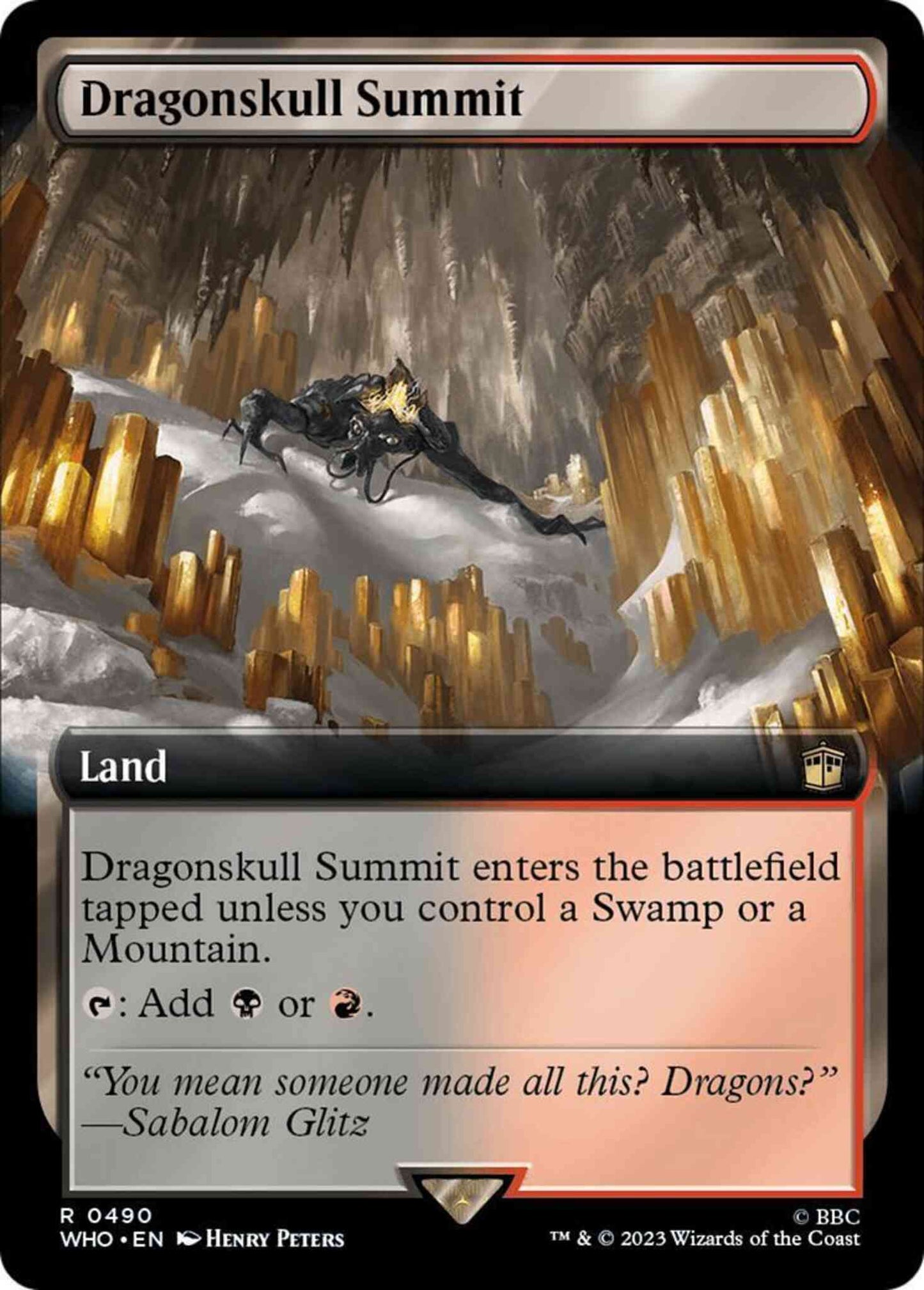 Dragonskull Summit [490] [Extended Art] [Universes Beyond: Doctor Who] [Non-Foil]