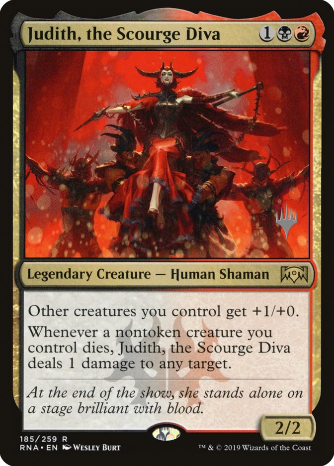 Judith, the Scourge Diva [185p] [Promo Pack] [Ravnica Allegiance Promos] [Non-Foil]