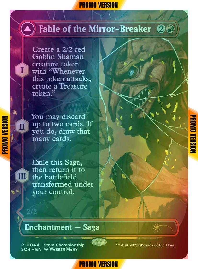 Fable of the Mirror-Breaker // Reflection of Kiki-Jiki [44] [Borderless] [Store Championships] [Foil]