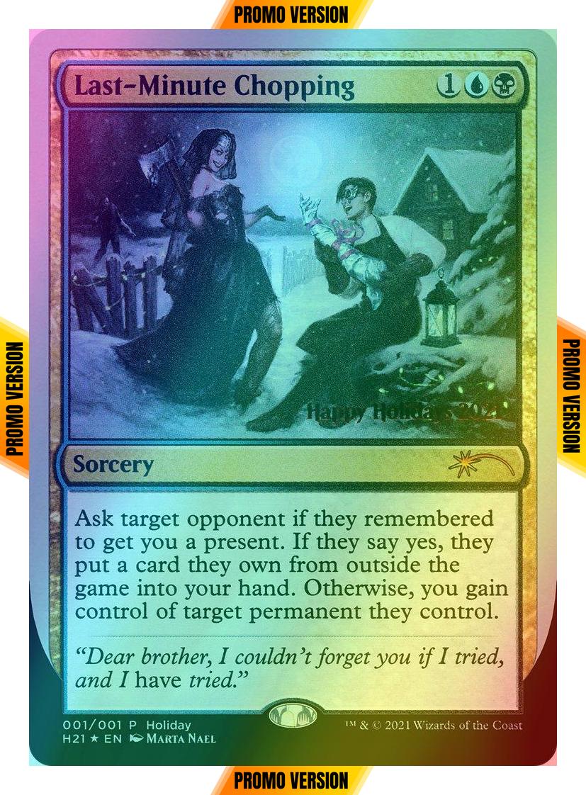 Last-Minute Chopping [21] [Happy Holidays] [Foil]