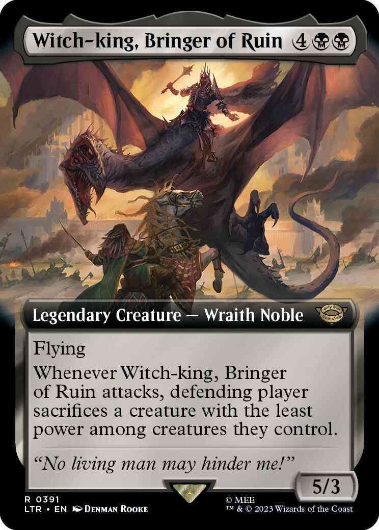 Witch-king, Bringer of Ruin [391] [Extended Art] [Starter Kit] [The Lord of the Rings: Tales of Middle-earth] [Non-Foil]