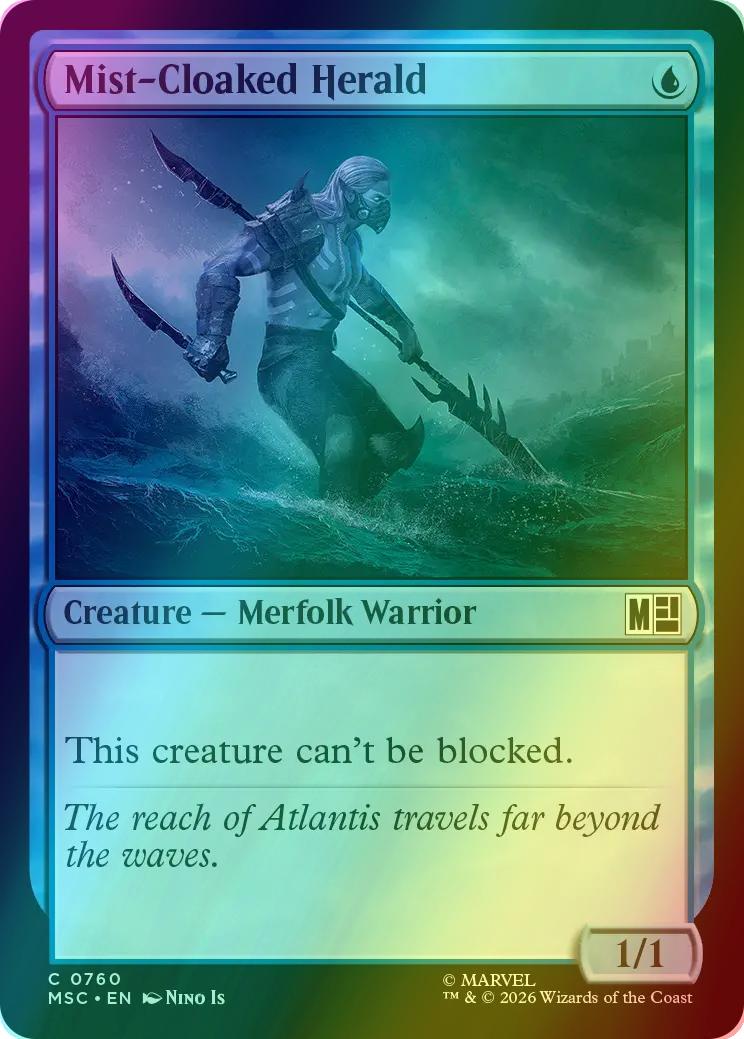 Mist-Cloaked Herald [760] [Jumpstart] [Welcome Deck] [Marvel Super Heroes: Commander] [Foil]