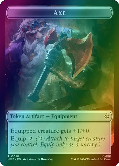 Axe Token (10) // Bird Soldier Token (01) [The Hobbit: Tokens] [Foil]