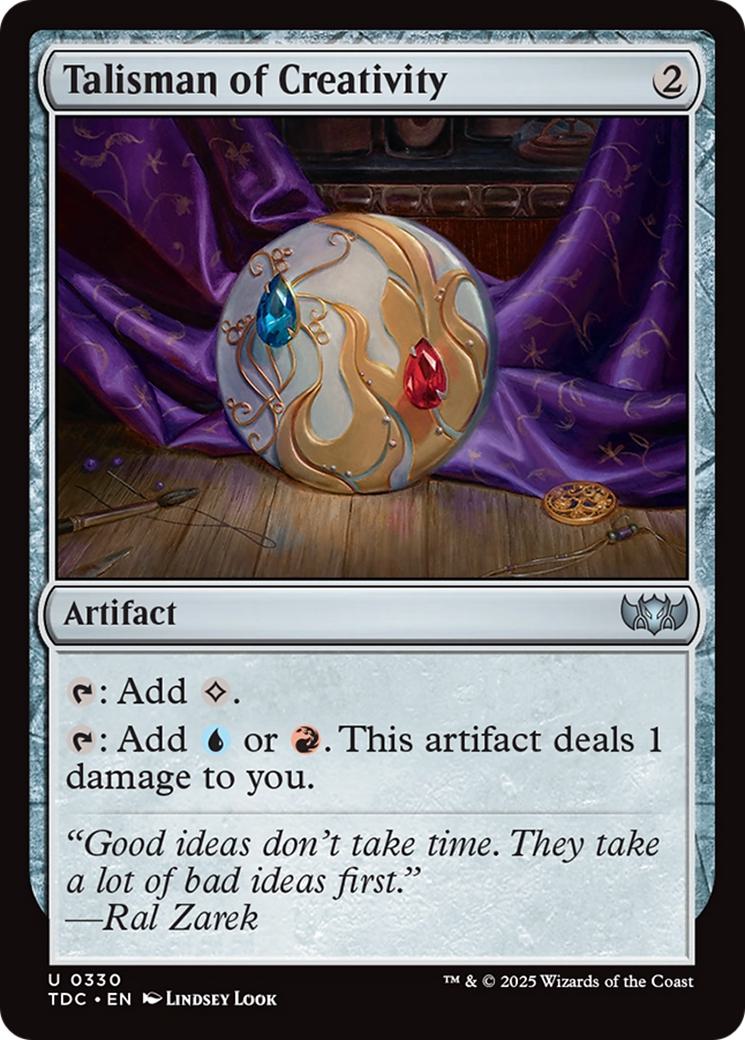 Talisman of Creativity [330] [Tarkir: Dragonstorm: Commander] [Non-Foil]