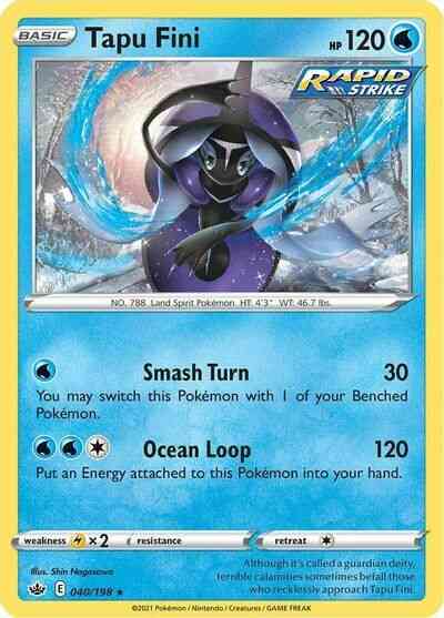 Tapu Fini - 040/198 - Rare Holo [swsh6-040] [Reverse Holo]