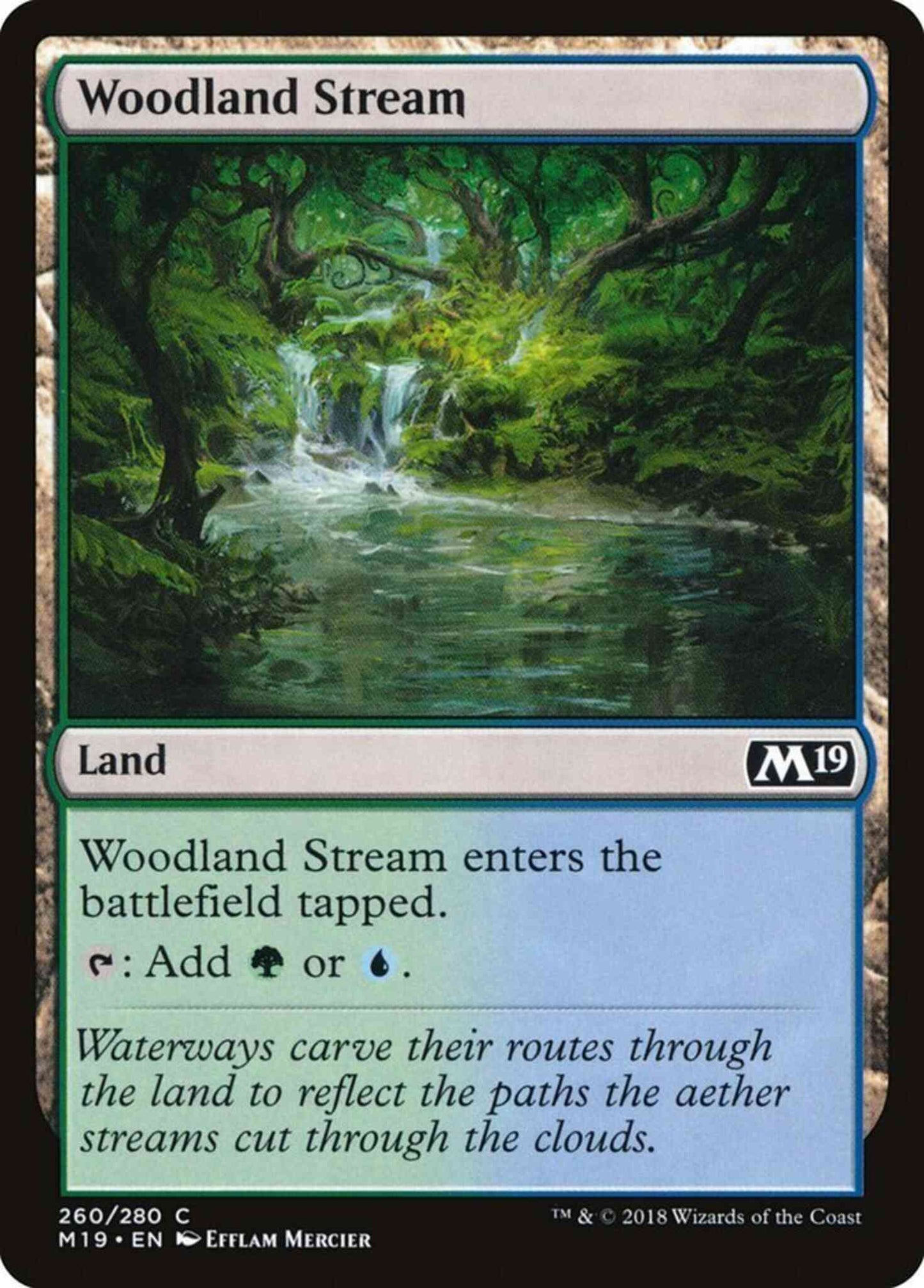 Woodland Stream [260] [Core Set 2019] [Non-Foil]