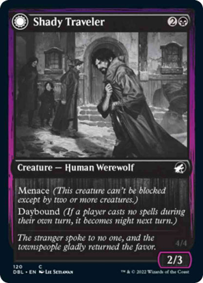 Shady Traveler // Stalking Predator [120] [Innistrad: Double Feature] [Non-Foil]