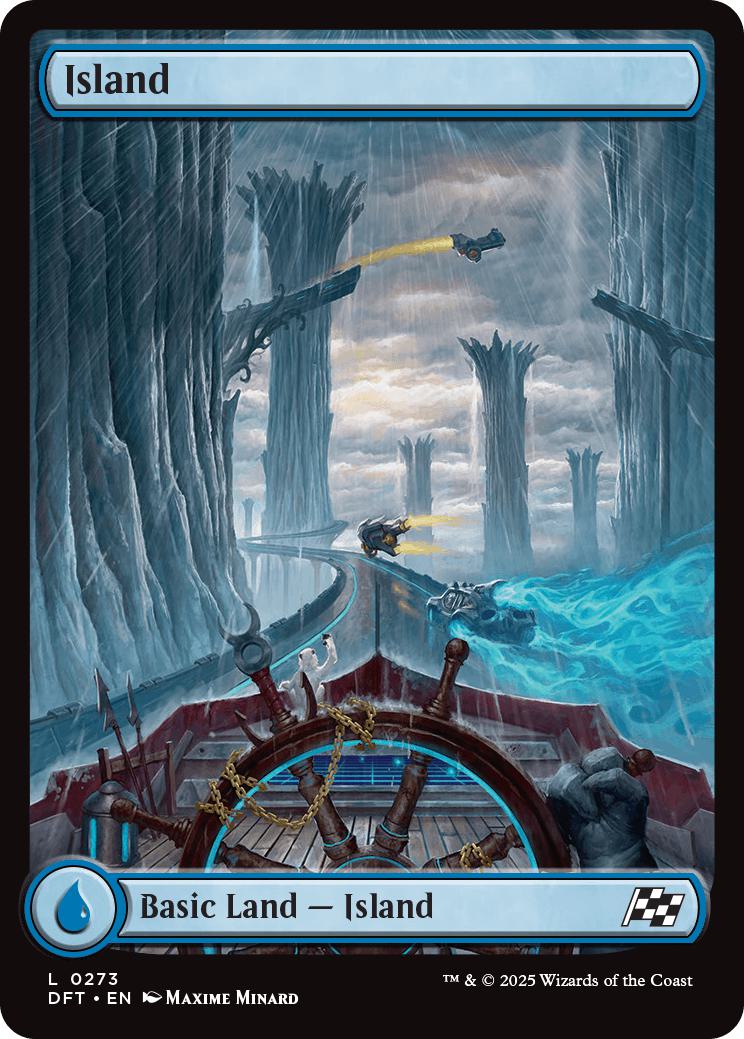 Island [273] [Full Art] [Driver's Seat] [Aetherdrift] [Non-Foil]