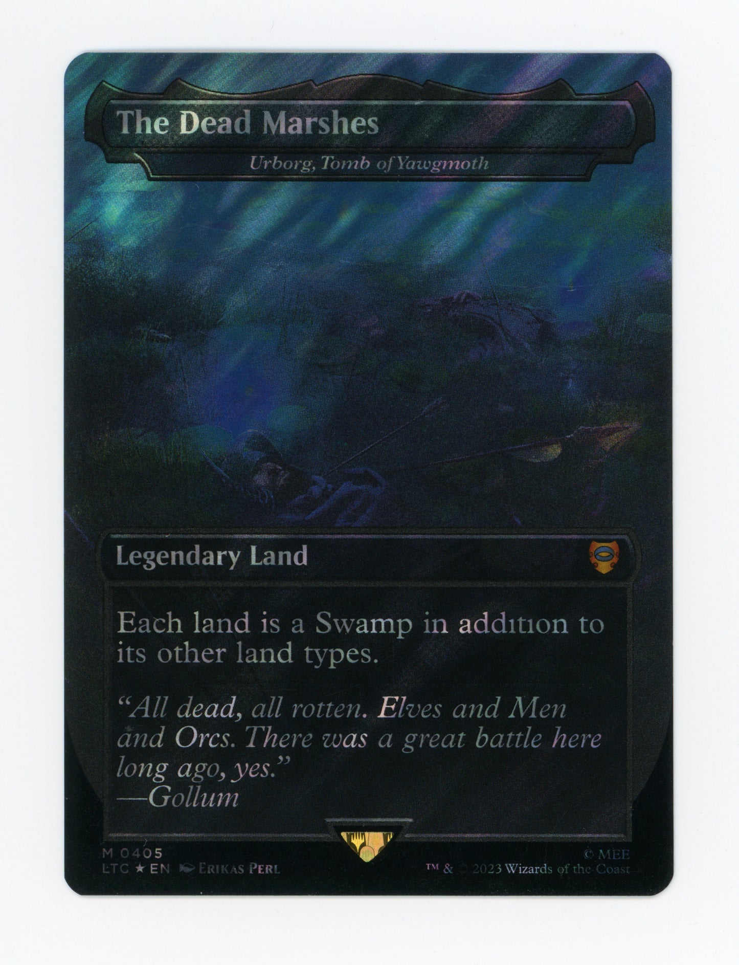The Dead Marshes - Urborg, Tomb of Yawgmoth — Borderless|Realms and Relics|Surge Foil — ID 17960