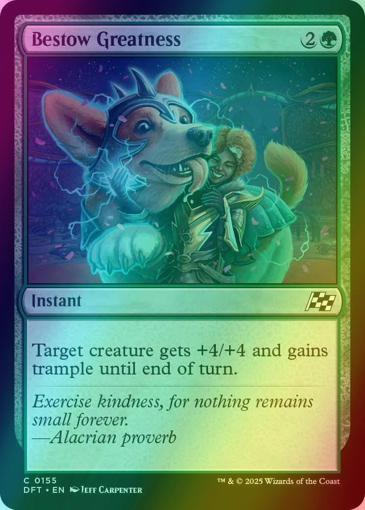 Bestow Greatness [155] [Aetherdrift] [Foil]