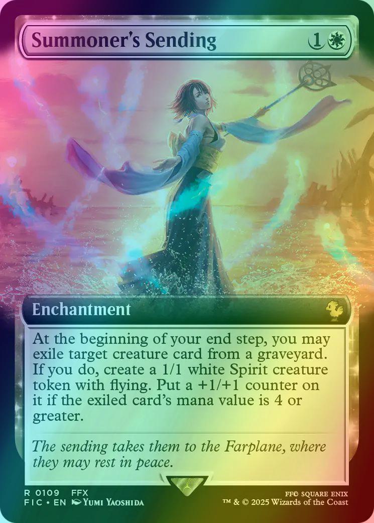 Summoner's Sending [109] [Extended Art] [FINAL FANTASY: Commander] [Foil]