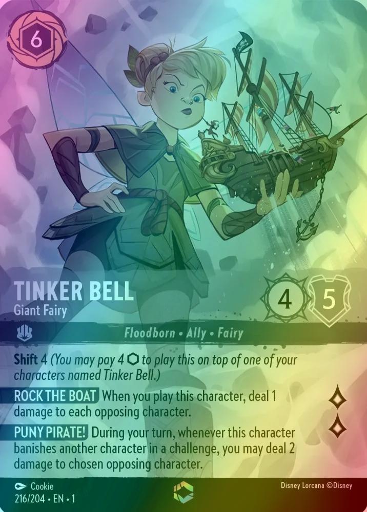 Tinker Bell - Giant Fairy (Enchanted) - 216/204 [The First Chapter] [Holofoil]