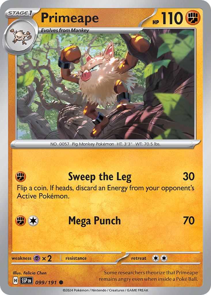 Primeape - 099/191 - Common [sv08-099] [Non-Holo]