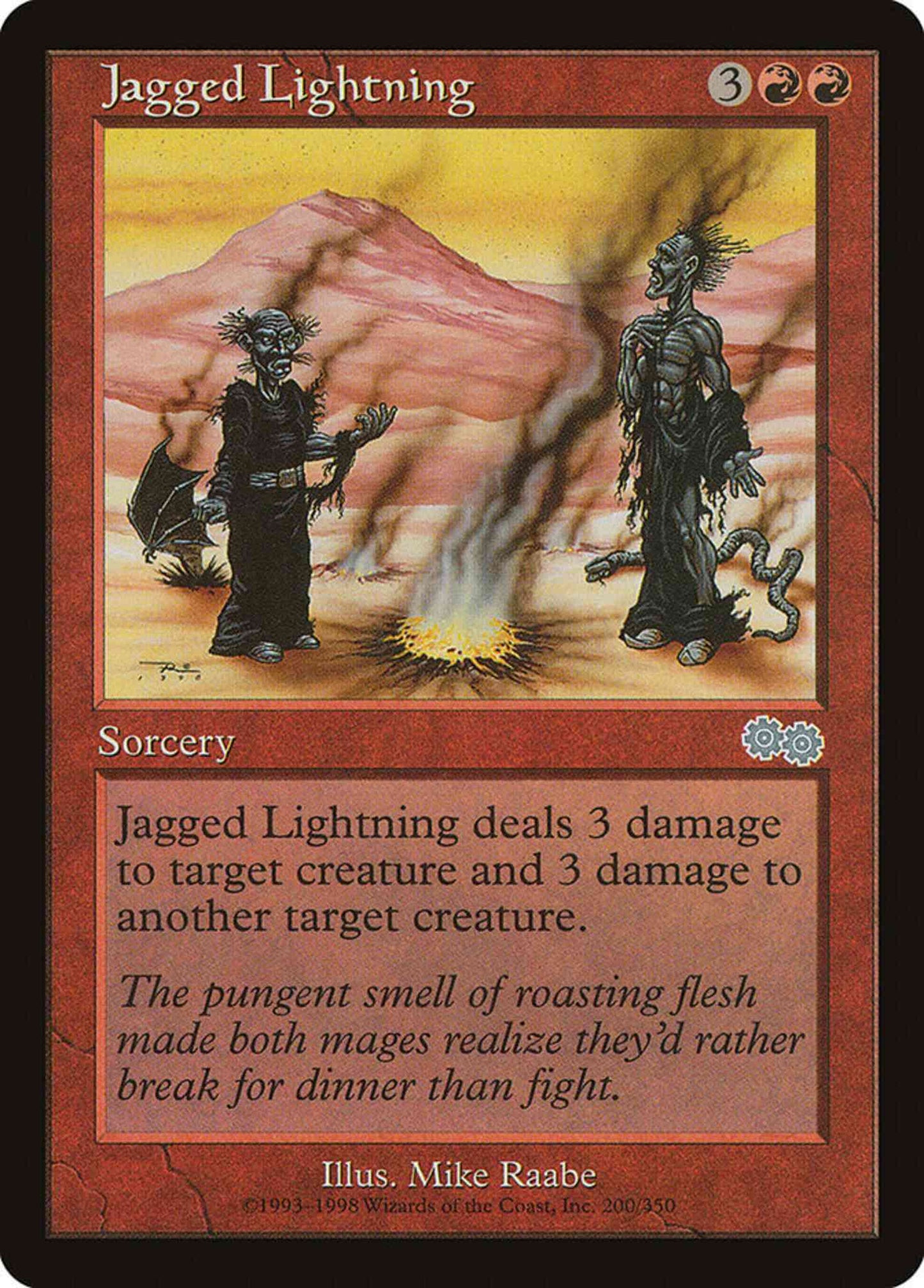 Jagged Lightning [200] [Urza's Saga] [Non-Foil]