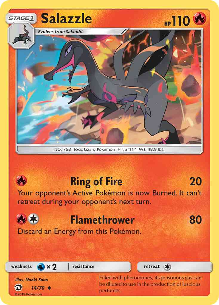 Salazzle - 14/70 - Uncommon [sm75-14] [Non-Holo]